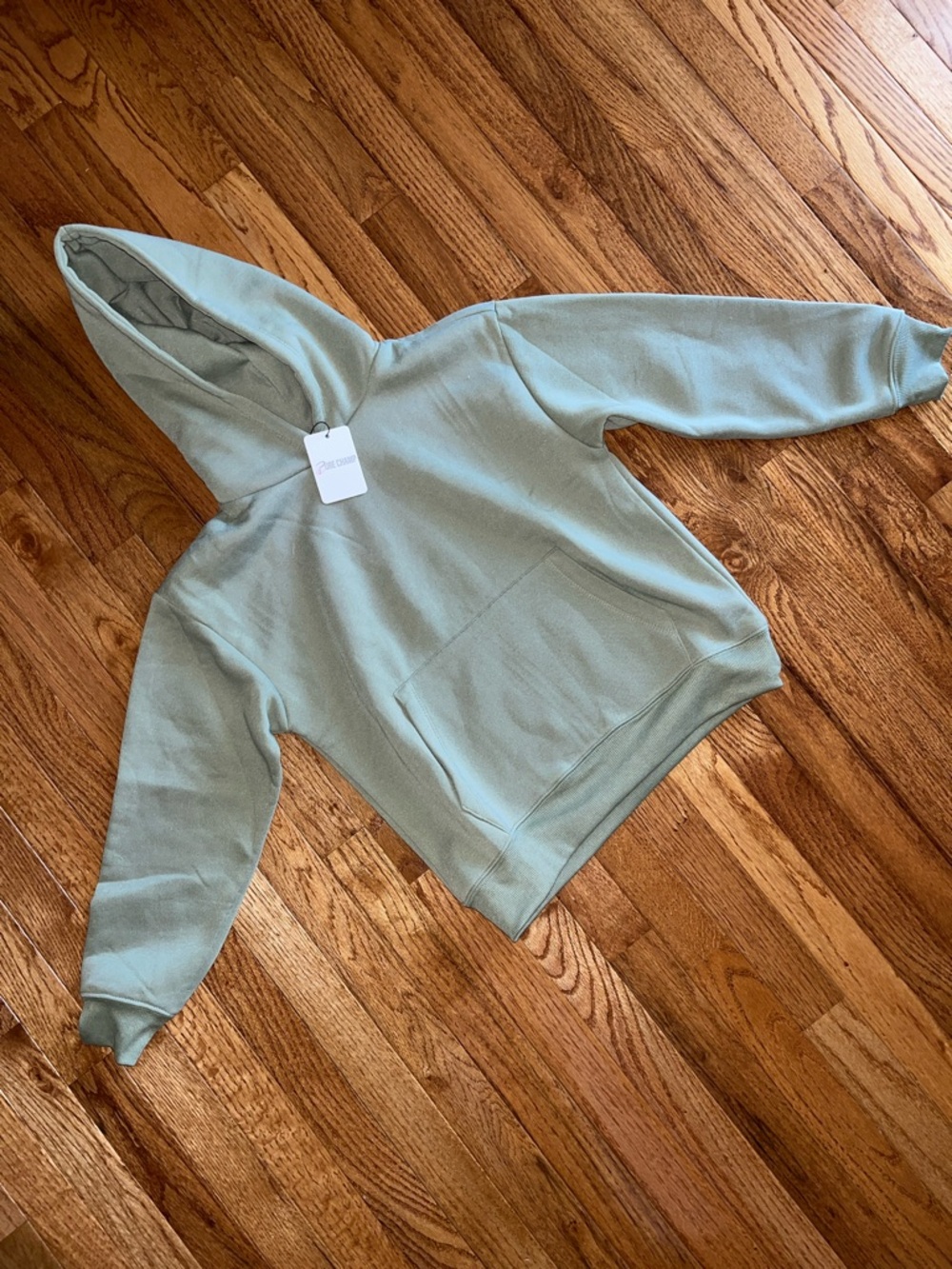 Women's Sage Green Hooded Pullover Sweater - Unbranded